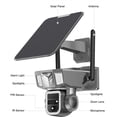 thumbnail image 7 of security camera， 4MP 4G Wireless 20X Zoom Solar Camera 4MP Three Lens Solar Panel Human Detection PTZ Security Cam Waterproof Camera
--------
HD Night Vision, 7 of 7