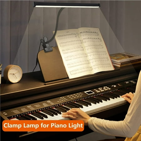 Led Piano Lamp Stand Light With Clamp 3 Lighting Modes 10 Brightness Levels 5w Flexible Gooseneck For Upright Grand Electric Painting Reading Canada Led Piano Lamp Stand Light With, Upright Grand Piano Lamps