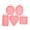 Pink, variant on 5 Pcs Food Grade Silicone Waffle Molds Set Nonstick for Air Fryer Oven Cake Cookie Baking Kitchen Supplies