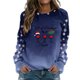 thumbnail image 1 of Gibobby Sudadera Navidad mujer Sudadera con Cuello Redondo y Estampado navideño para Mujer, Sudadera con Capucha Suelta Informal de Manga Larga(Azul,G), 1 of 4