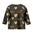 thumbnail image 5 of FINALGANG Girls Kids Valentine's Day T-Shirt With Letter Heart Pattern Prints / Sleeve Crewneck Loose Fit Tee Shirt For Holiday Casual Daily Outdoor Wear Adorable Tee, 5 of 5
