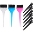 thumbnail image 3 of Generic 9pcs Hair Dye Tools Set Black Plastic Hair Sectioning Clips, 3 of 4