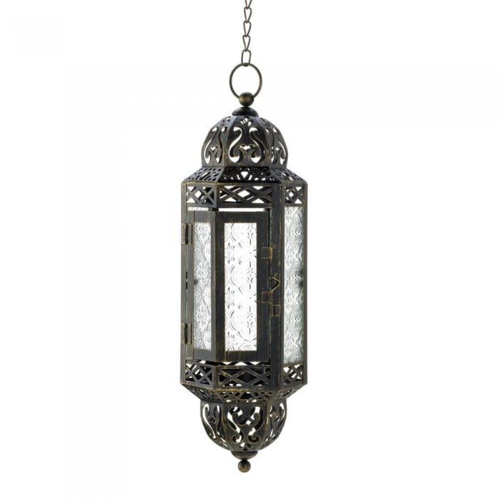 VICTORIAN CANDLE LANTERNS IN SMALL BLACK OR WHITE MEDIUM OR LARGE 