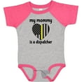 thumbnail image 3 of Inktastic Dispatcher Mom Emergency Gold Line Flag Boys or Girls Baby Bodysuit, 3 of 5