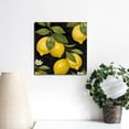 thumbnail image 4 of Chilfamy Lemon Leaves Flowers Canvas Wall Decor Ready To Hang Art 12x12in, 4 of 6