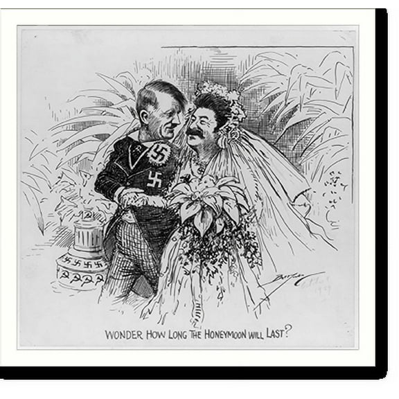 Historic Print, Wonder how long the honeymoon will last?, 16" x 20"