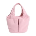 thumbnail image 2 of Striped Corduroy Diaper Bag Tote Large Capacity Shoulder Handbag for Moms Strolling and Daily Commute, 2 of 6