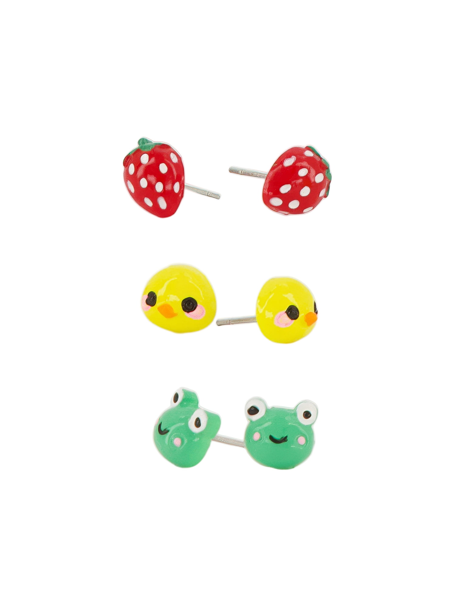 Claire's Girls Animal and Crystal Stud Earring Set, 10-Pack, Children's