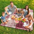 thumbnail image 7 of Bohemian Color Waterproof Picnic Blanket with Foldable Zipper, Suitable for Outdoor Use, Suitable for Travel, Camping, Beaches, Parks, Grasslands, Picnic Blanket Accessories, 7 of 7