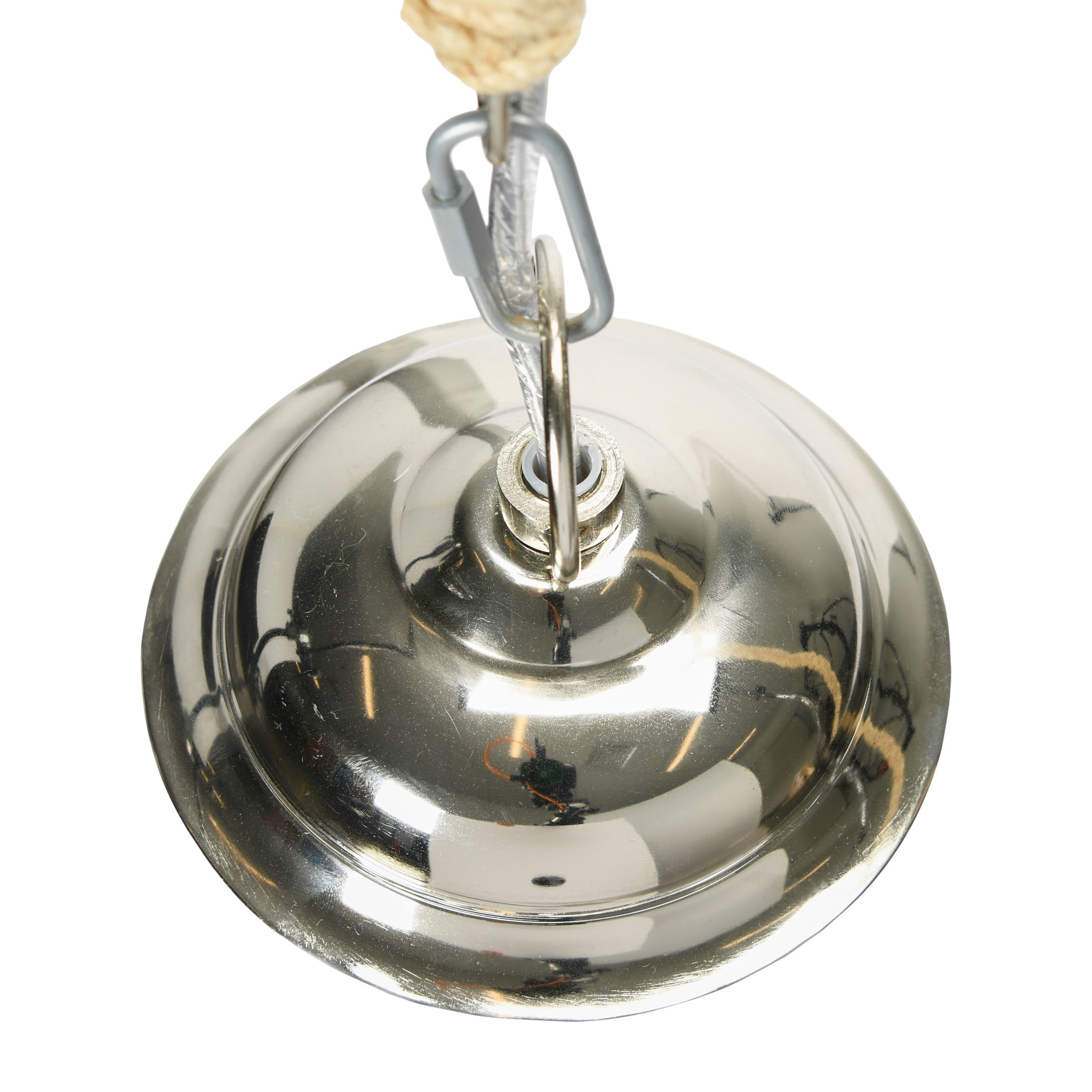 Creative Co-Op Distressed Mango Wood Ceiling Light, Cream and Natural