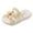Beige, variant on Gyujnb Girls Slide Sandals, Flower and Pearl Detail Soft Sole Open Toe Casual Beach Shoes (Toddler, Little Girls, Big Girls),3.5-4 Years