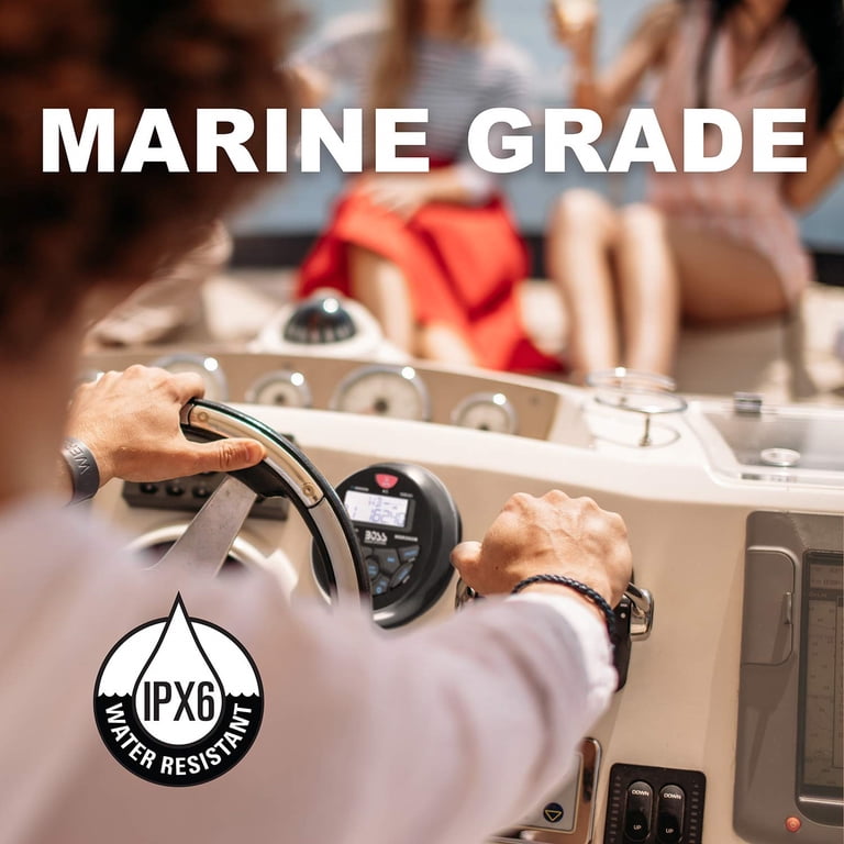 BOSS Audio Systems, Marine Bluetooth Gauge Receiver, Weatherproof