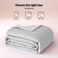 thumbnail image 5 of Cooling Comforter, Soft Lightweight Waffle Weave Blanket for Hot Sleepers, Summer & All Season Bedding to Keep Cool for Night Sweats, 106"x90", King, Dark Gray, 5 of 6