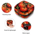 thumbnail image 3 of Tomato Period Pouch Sanitary Napkin Organizer Travel Storage Bag - Small Leather Pouch Included, 3 of 6