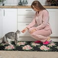 thumbnail image 3 of Pioneer Flower Floral Print Pattern Kitchen Rugs Sets Of 2,Anti Fatigue Kitchen Mat Rugs Non Slip Washable,Decorative Kitchen Floor Mats for Kitchen,Sink,Laundry,17"x30"+17"x47", 3 of 7