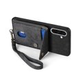 thumbnail image 4 of Funda tipo cartera retro plegable de piel para teléfono con correa, 4 of 4