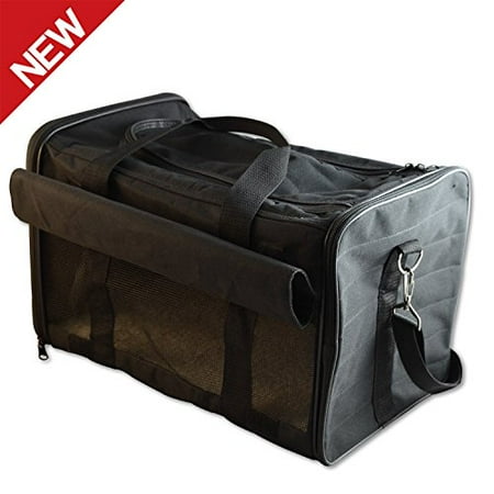 Soft Pet Carrier - PetsNall Soft-Sided Pet Carrier Bag Black, Airline Approved