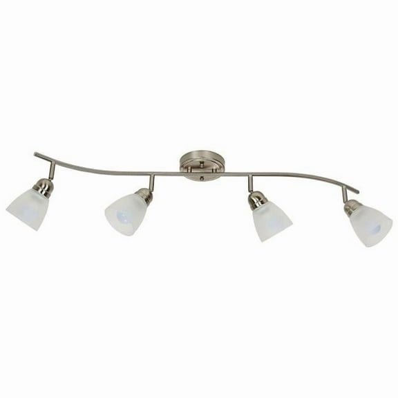 Miseno FLTL1000BN 40W 4-Light Medium E-26 Track Lighting, Brushed Nickel