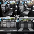 thumbnail image 7 of Car Seat Covers Full Set Fit for Acura TL 1999-2014, Premium Faux Leather Seat Protectors, Breathable, Waterproof & Anti-Slip Full Wrapping Edge Seat Covers (Black&Gray, Full Set), 7 of 7