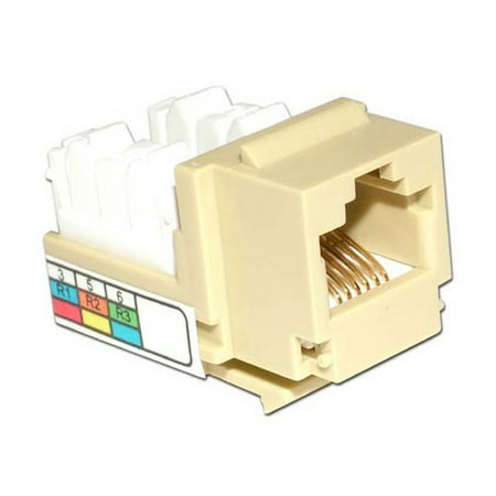 Keystone Phone - Skywalker Signature Series Keystone RJ-11 Phone Jack Insert, Almond