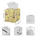 thumbnail image 5 of ZUXONGSY Easter Eggs Square Tissue Box Covers 2 Pack PU Leather Tissue Cube Box Cover Waterproof Tissue Cover Convenient to Use Square Tissue Box Organizer Easter Home Indoor Decor, 5 of 7