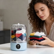 Klonfd Portable Washing Machine Underwear Washing Machine 15L Small Rechargeable Washer For Travel Compact Travel Washer For Camping Hotel Apartment & Dorm Use