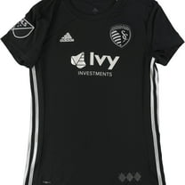 Adidas Womens Kansas City Sporting Jersey, Black, Medium