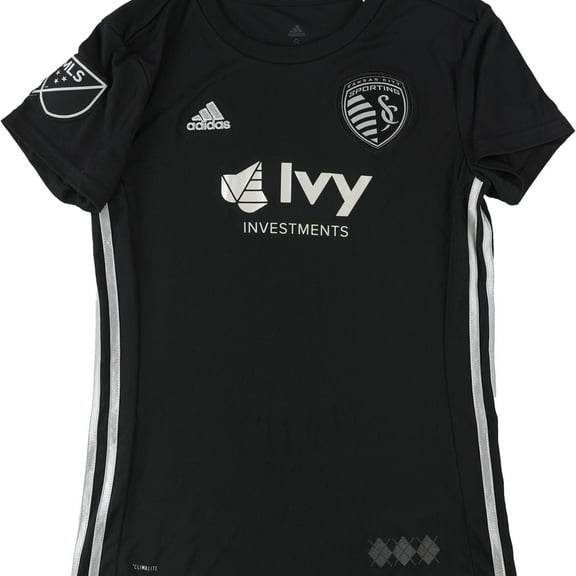 Adidas Womens Kansas City Sporting Jersey, Black, Medium