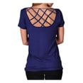thumbnail image 2 of Harley-Davidson Women's Tee, Rhinestone Live To Ride B&S, Blue HD215-007BLU (S), Harley Davidson, 2 of 2