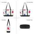 thumbnail image 6 of FORMRS Canvas Laptop Tote Bag for Women with 15.6" Computer Compartments Shoulder Handbag, Simple Triangles, 6 of 7