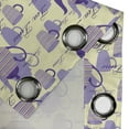 thumbnail image 4 of Ambesonne Tea Party Grommet Curtain, Striped Teapots Cups, 50" x 96", Pale Yellow Lavender, 4 of 6