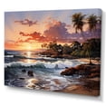 thumbnail image 2 of Designart "Sunset on the Thai Coast" Nautical & Beach Wall Decor, 2 of 5
