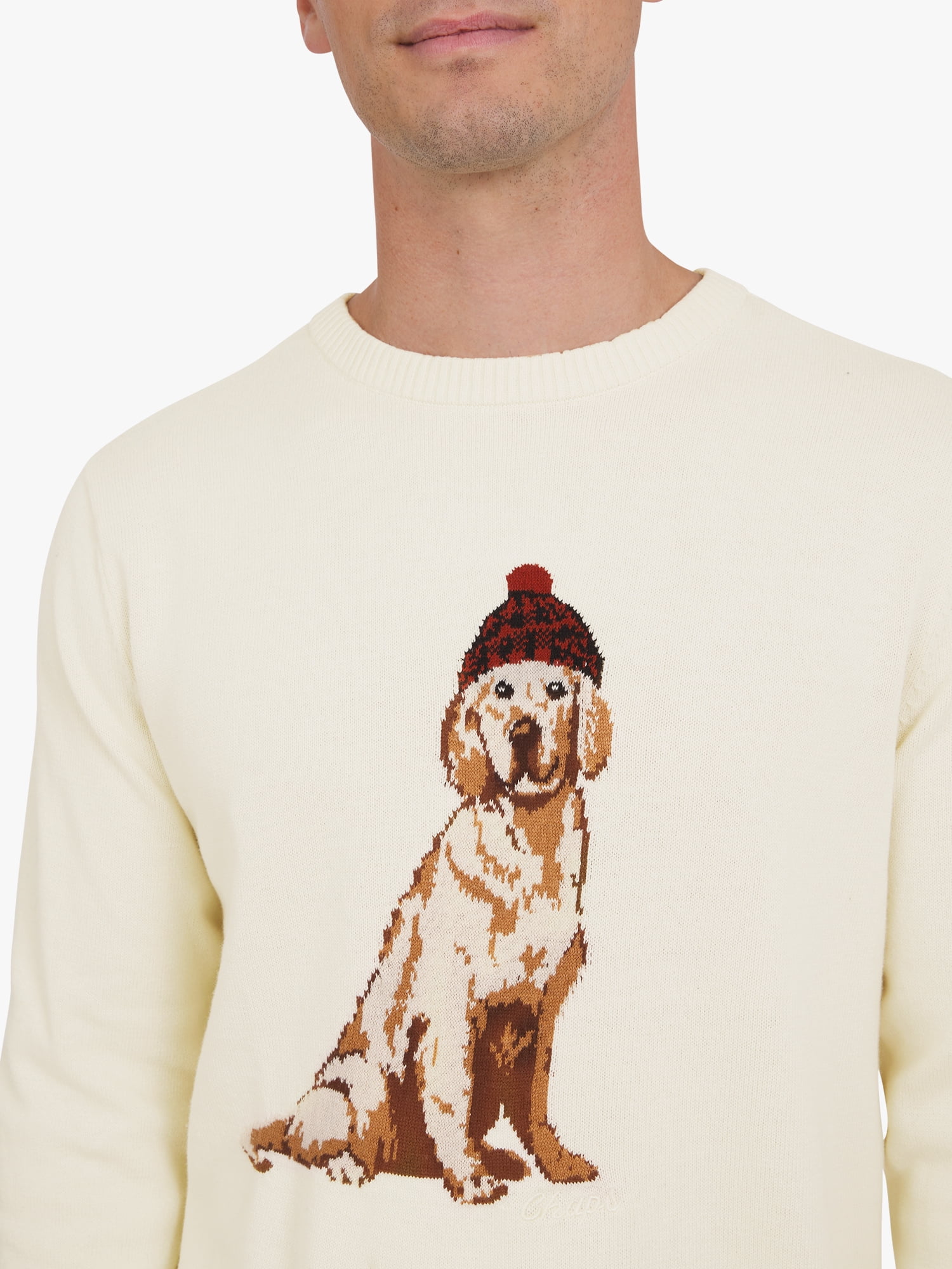 Chaps Men's & Big Men's Cotton Novelty Holiday Crewneck Sweater, Sizes S-3XL