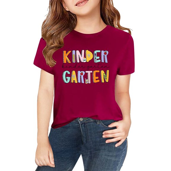 LWNYDPLSD White Tshirt Toddler Girls Shirt Sweat Shirt White Tee Shirt Girls Size 10-12 Clothes 5 Year Old Girl Clothes for Teen Girls 12-14 Trendy, 6-7 Years