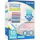 thumbnail image 1 of Fygrip Paquete de 10 bolsas de almacenamiento al vacío medianas con bomba manual 80% ahorro de espacio bolsas selladas al vacío para ropa bolsas de compresión al vacío para equipaje de viaje mantas ed, 1 of 7