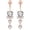 Rose gold, variant on New navel stud stainless steel universal inlaid with love diamond style 2-piece pendant navel stud - silver