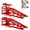 Red, variant on Trilenars 5T 10000lbs Hydraulic Car Ramps,Low Profile Car Lift Service Ramps Truck Trailer Garage,Height Hydraulic Vehicle Ramps,Lift Height 11.61-16.21 Inches,4-Position Adjustment-2 Pack,Black
