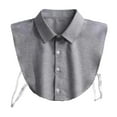 thumbnail image 5 of NUZYZ Adult Fake Collar Lapel Single Breasted False Collar Adjustable Strap Solid Color Business Collar Inside Office Work Fake Shirt Collar, 5 of 8