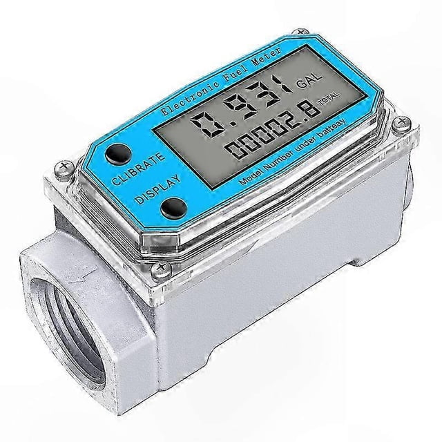 Turbine LCD Screen Digital Flow Rate Gauge for Monitoring Fluid Dynamics