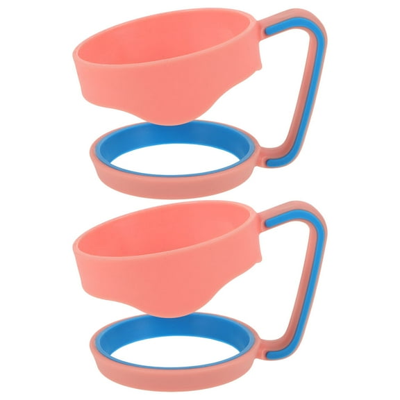 OUNONA 2pcs Tumbler Cup Handle Anti Slip Travel Mugs Grip for Coffee Cup Handle Replacement Plastic Water Bottle