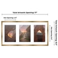 thumbnail image 3 of Metallic Gold Bronze Finish Collage Frame - White Mat, Holds Three 5x7 Photos , UV Resistant, 3 of 8