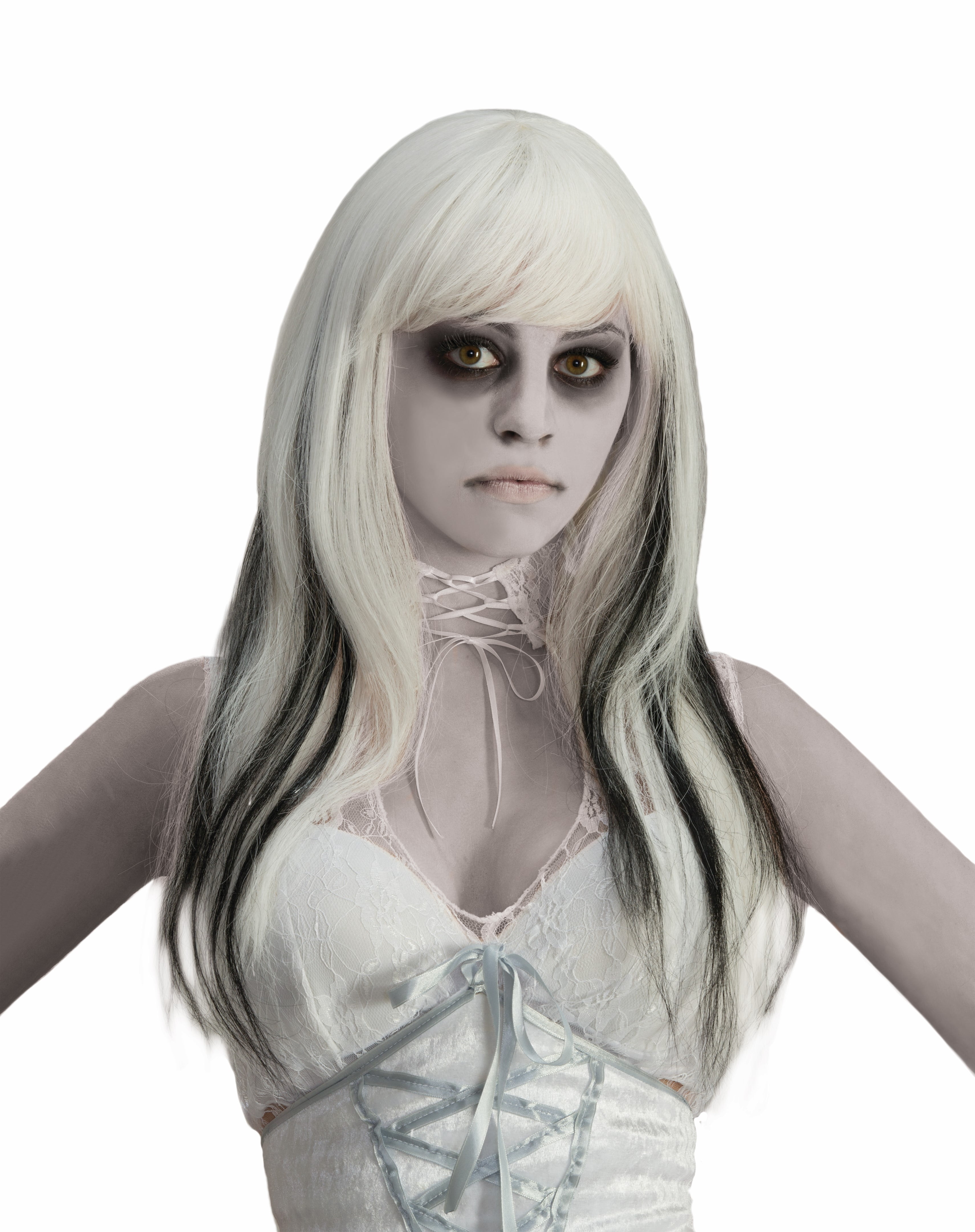 white halloween wig