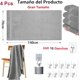 thumbnail image 3 of Juego de 6 Toallas de Baño de Lujo Engrosado - 100% Algodón, Ultra Suave, Resistentes a la Decoloración, Secado Rápido, Extra Absorbentes, 3 of 4
