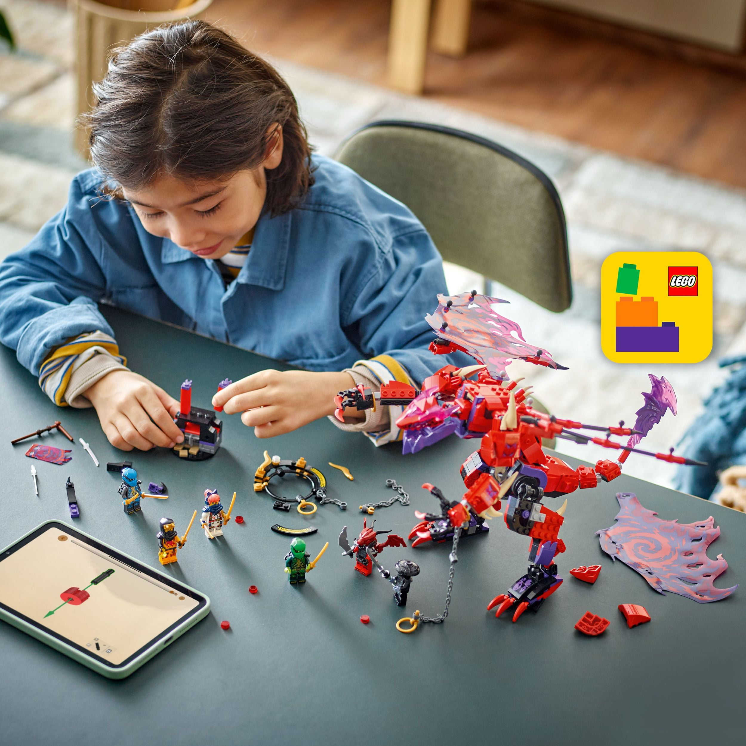 LEGO Ninjago Thunderfang, le dragon du chaos 71832 Ensemble de construction (668 pièces)