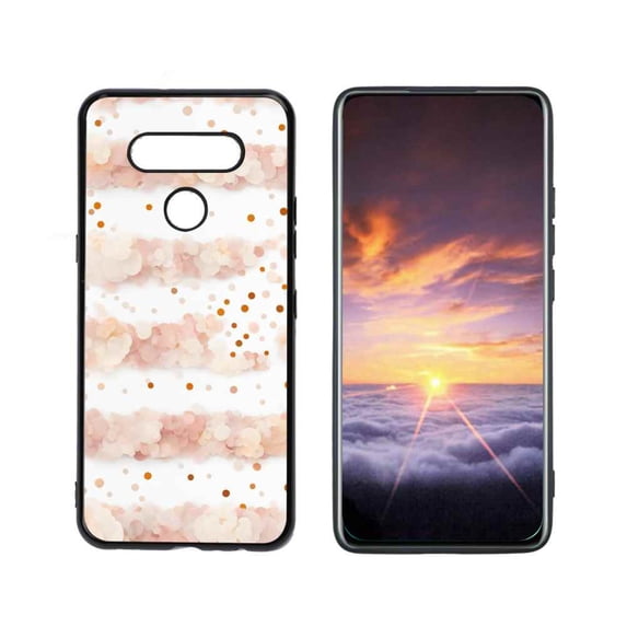 Abstract-Art-1 Phone Case, Degined for LG Q51 Case Men Women, Flexible Silicone Shockproof Case for LG Q51