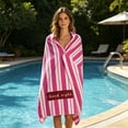thumbnail image 2 of MTBLYS 59X29.52In Microfiber Beach Towel Striped Design Quick Dry Highly Absorbent Machine Washable Travel Camping Pool Use, 2 of 7