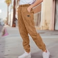thumbnail image 4 of Dalix Butterfly Embroidered Washed Jogger Pant Soft Fleece Relaxed Fit Lounge Womens in Camel XL X-Large, 4 of 5