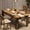Brown, variant on Ataucjin Dining Table For 4-6,63" Wood Kitchen Table,Large Rectangular Dining Room Table,Farmhouse Center Table,Dinner Table,Home Furniture For Kitchen Dining Living Room,Chair Not Included