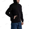 thumbnail image 3 of Jersey Deportivo Con Capucha De Color Sólido Para Hombre, 3 of 8