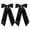 Black, variant on Bow Hair Clips with Long Tail,2pcs Hair Ribbon Bows for Women Satin Bowknot Hair Barrettes,Big Bows for Girls Hair Accessories,Party Wedding Prom Daily Outfits (Black 2pcs)